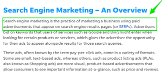 search engine marketing analysis